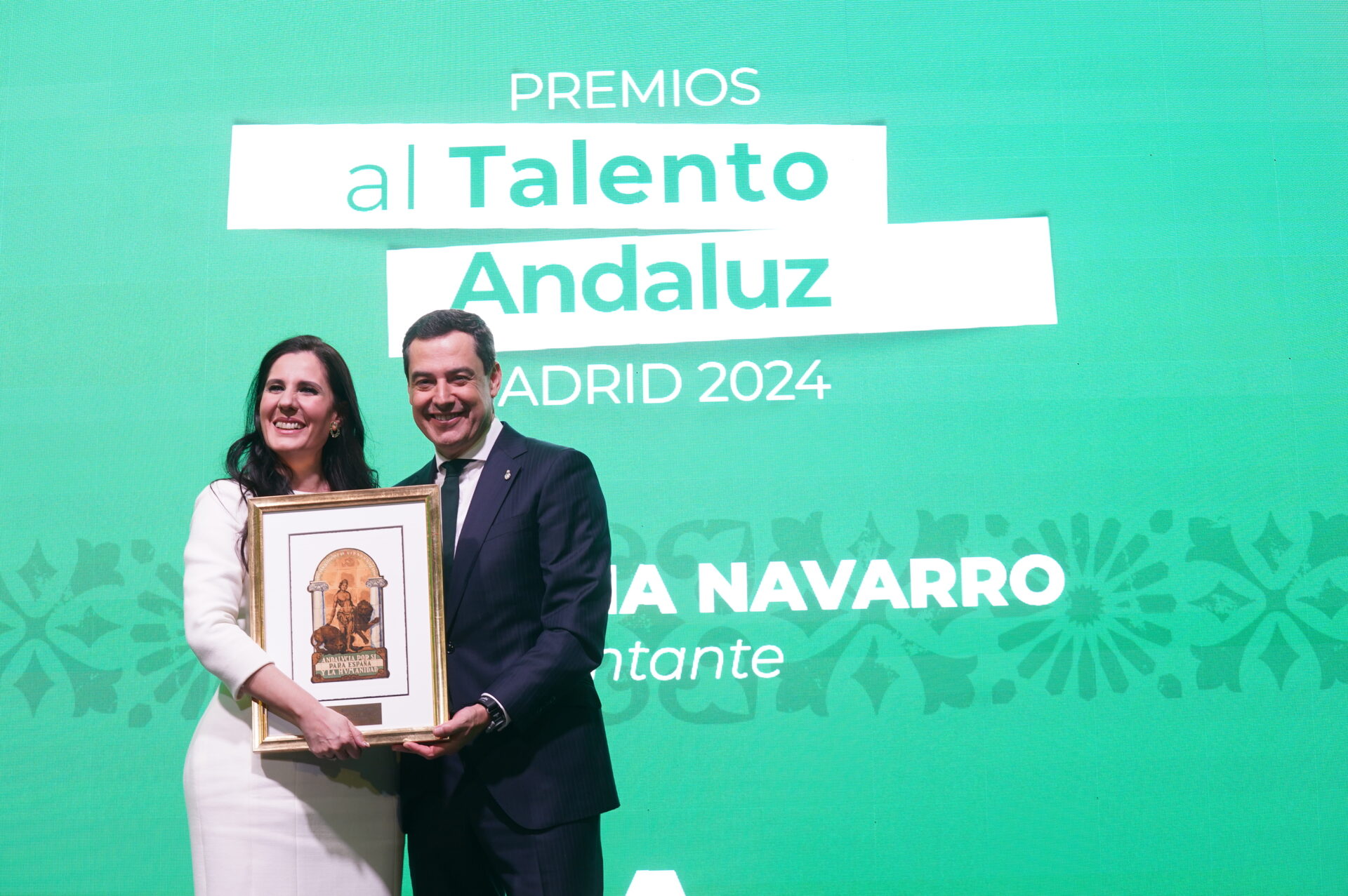 Juanma Moreno Junta de Andalucía Premios Talento Andaluz Madrid Diana Navarro