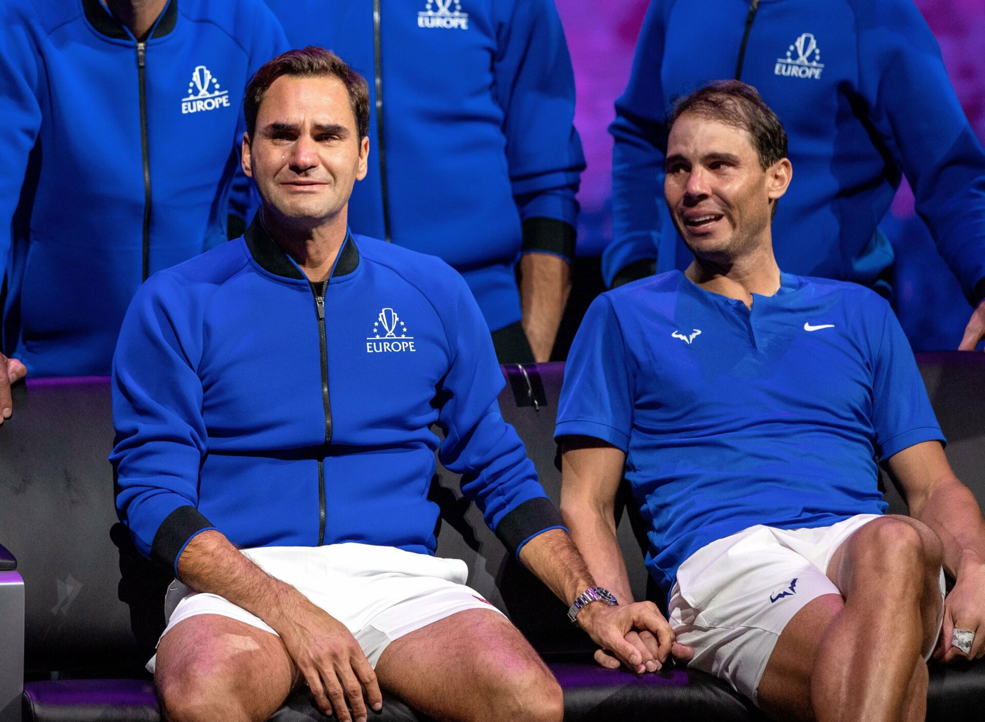 Nadal y Federer en la Laver Cup 2022