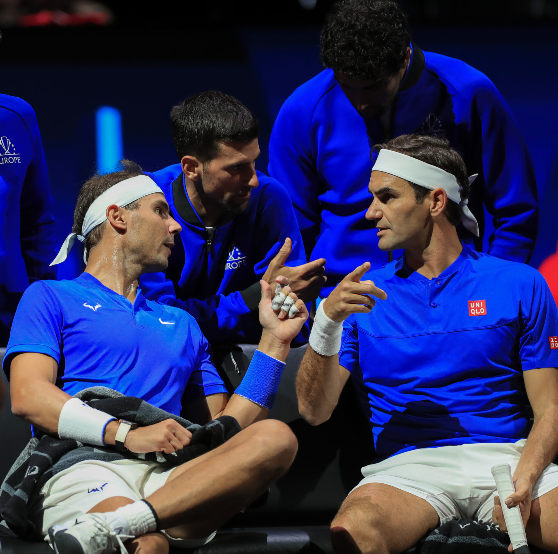 Nadal en su despedida en la Laver Cup