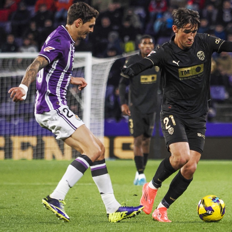 El Valencia es colista tras perder contra el Valladolid