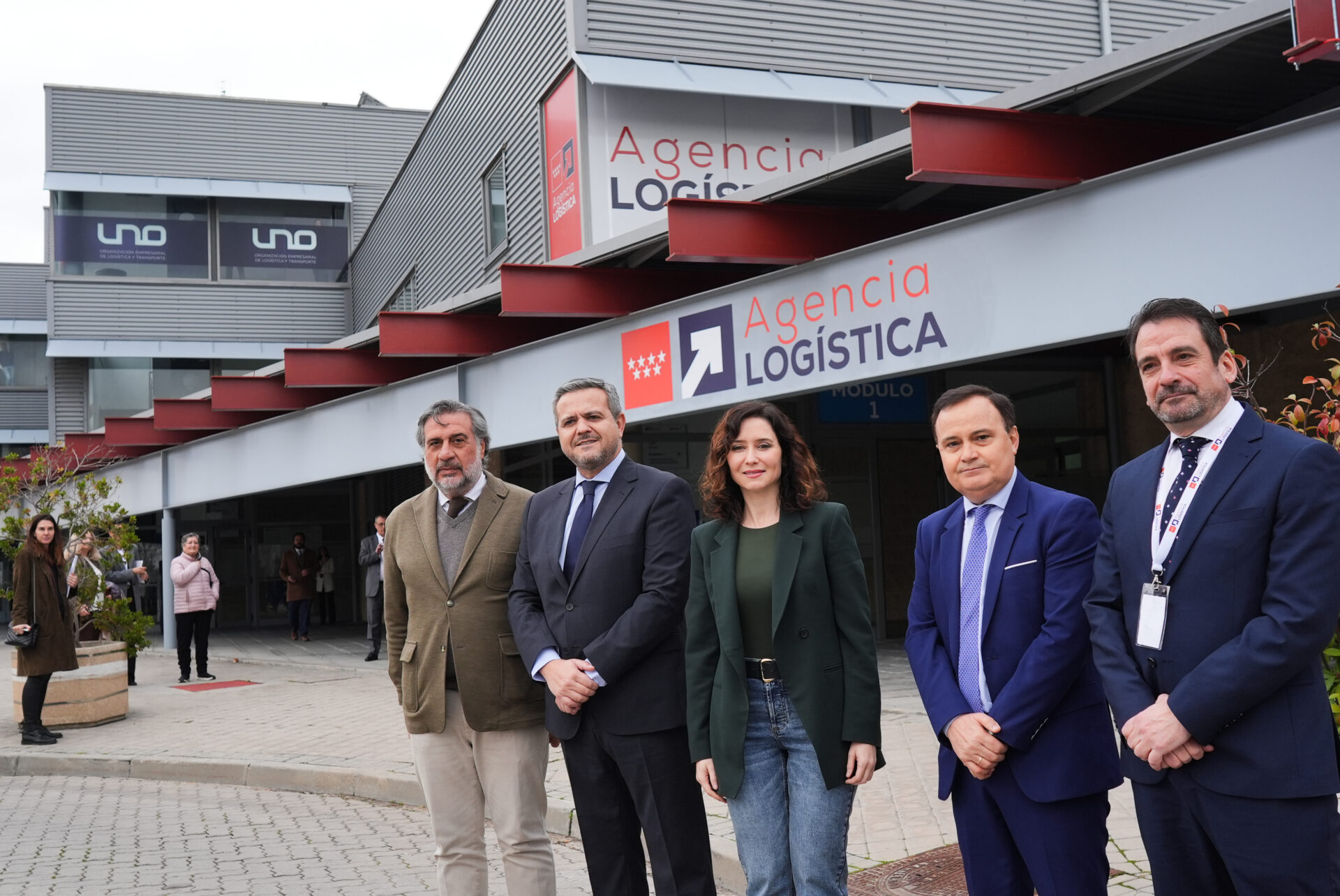 Ayuso en la nueva sede de la Agencia Logística de la Comunidad de Madrid