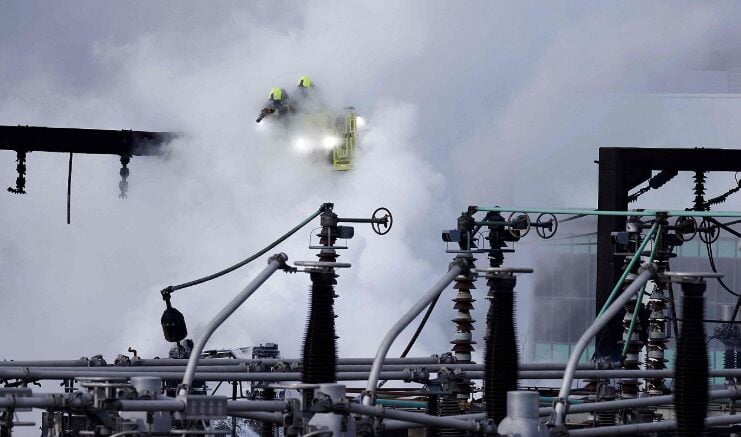 La subestación eléctrica incendiada próxima al aeropuerto de Heathrow
