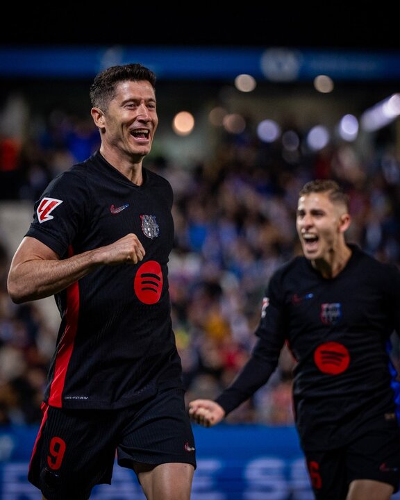 Lewandowski se quedó sin celebrar su gol número 100 con el Barça: Fuente: FC Barcelona/ X
