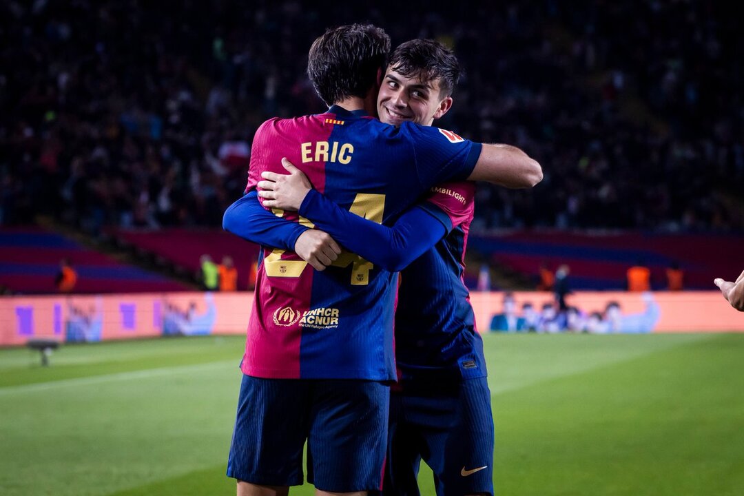 Titularidad y asistencia de Eric García. Fuente: FC Barcelona/ X