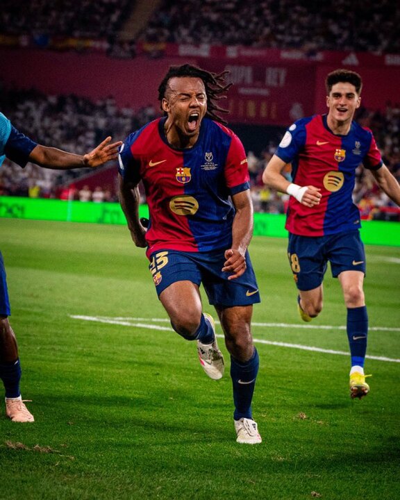 Gol de Koundé para decidir el partido. Fuente: FC Barcelona/ X
