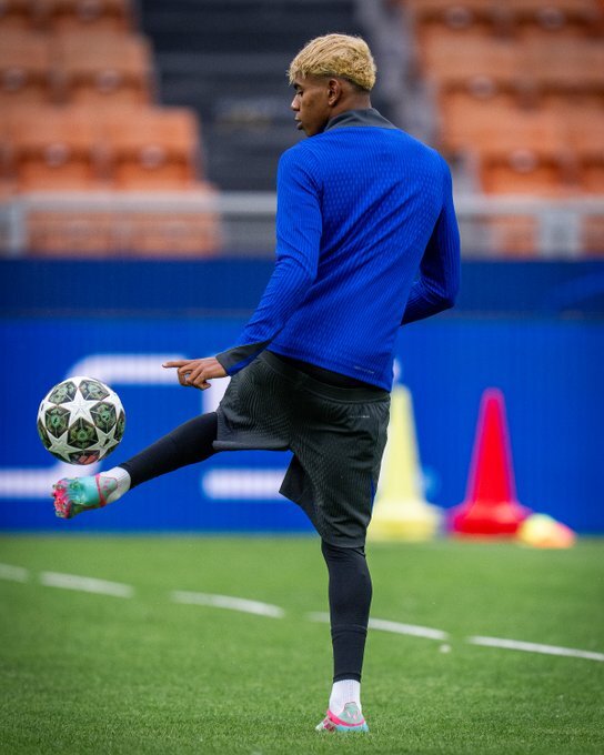 Lamine ya fue decisivo en la ida y querrá serla en la vuelta. Fuente: FC Barcelona/ X