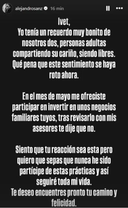 Captura instagram AlejandroSanz