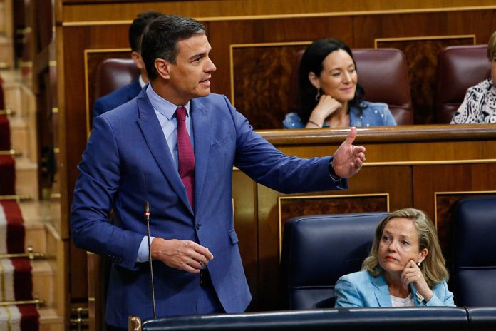 Pedro Sánchez, en el Congreso de los Diputado.