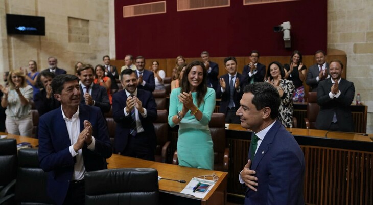 Juanma Moreno, investido de nuevo presidente de la Junta de Andalucía