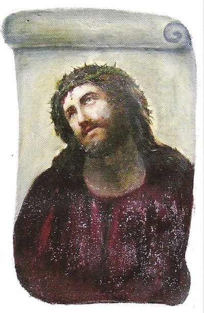 Imagen De 10 Años Del Ecce Homo, El Desastre De Una Obra De Arte Que Dio La Vuelta Al Mundo 2 Pintura Original Ecce Homo