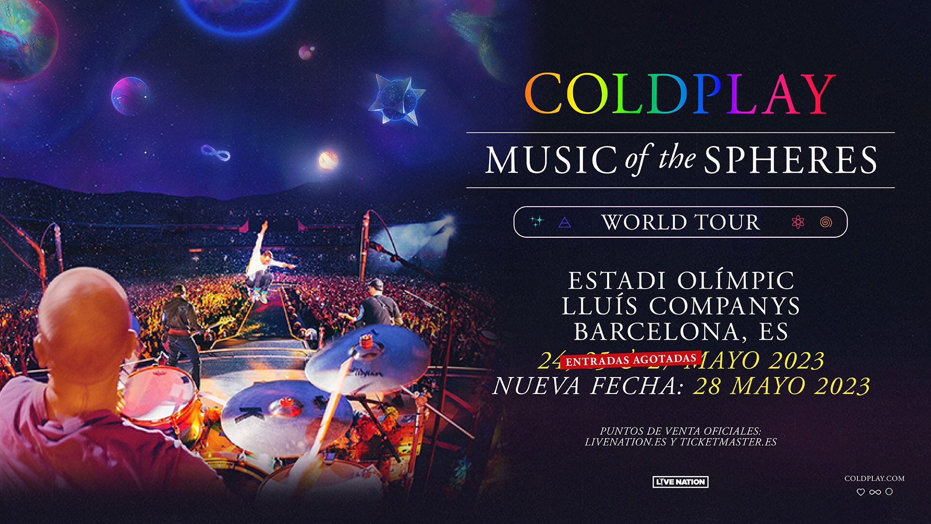 Agotadas las 200.000 entradas para los 4 conciertos de Coldplay en
