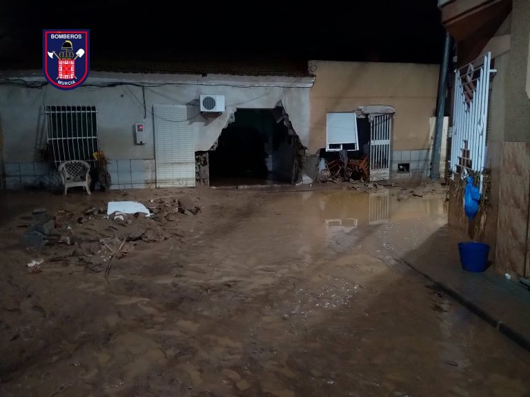 Un fallecido por las tormentas en Murcia mientras se encontraba en el salón de su casa