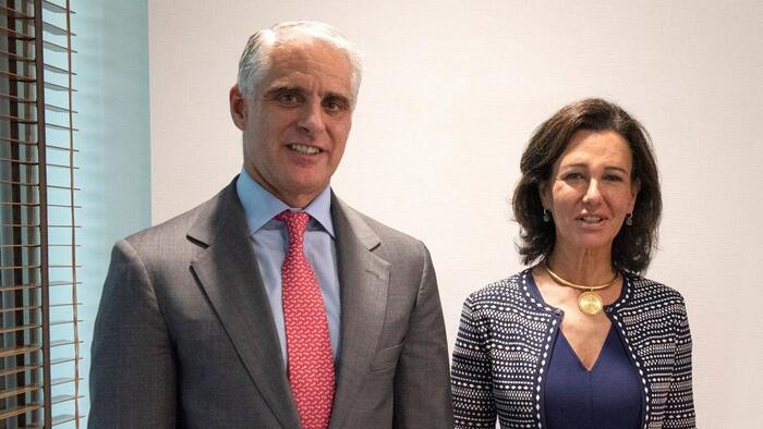 Imagen De Banco Santander Pierde Más De La Mitad De Su Valor En Bolsa Desde Que Ana Botín Asumió La Presidencia 2 Andrea Orcel Y Ana Botin Imagen