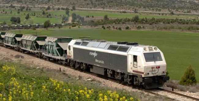 Descarrila el último vagón de un tren de mercancías en Albacete