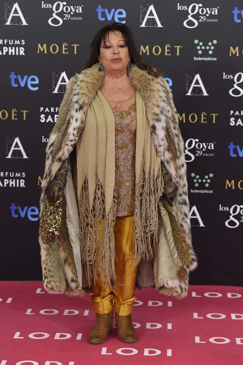 Singer Massiel During Photocall Of The 29Th Annual Goya Film Awards Ceremony In Madrid , Saturday Feb. 07, 2015