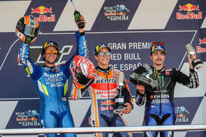 Triplete español en Motogp con Márquez asaltando el liderato del mundial al ganar de nuevo en Jerez