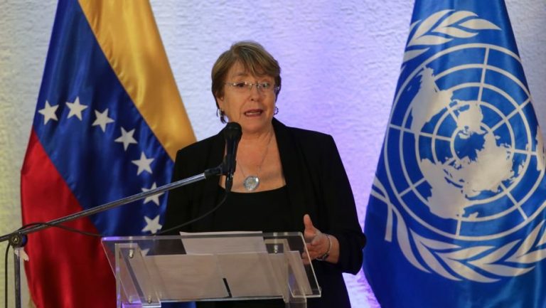 Bachelet pidió al régimen que garantice el derecho de reunión pacífica en las protestas de hoy