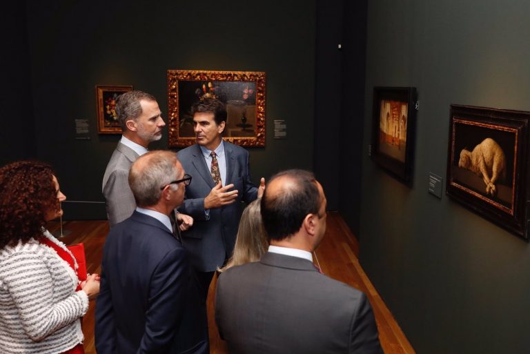 El rey inaugura la muestra de Velázquez, Rembrandt y Vermeer en el Prado