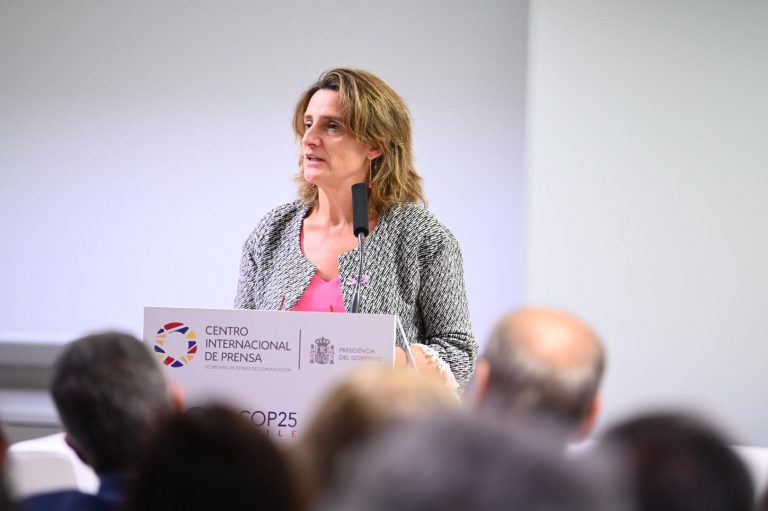 Teresa Ribera: La COP25 será una pieza clave para un proceso largo y complejo