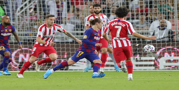 El Barcelona cae derrotado en la Supercopa ante un Atlético de Madrid que nunca se dio por vencido y jugara la final el domingo