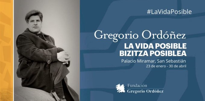 Una exposición y una placa recordarán a Gregorio Ordóñez en Donostia
