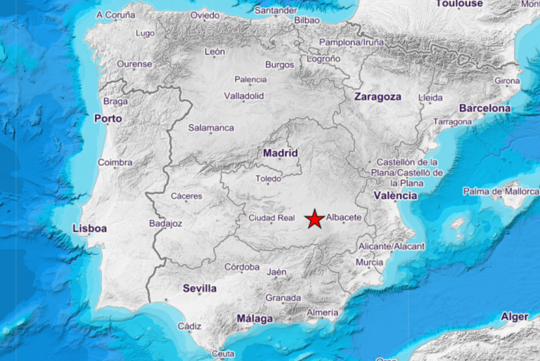 Un terremoto de 3,8º en Ossa de Montiel, se siente en una veintena de lugares