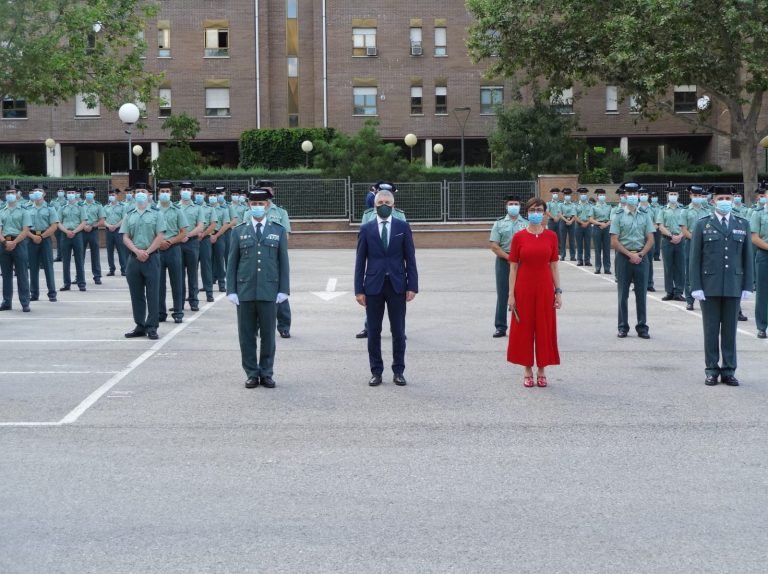 Grande-Marlaska da la bienvenida a los 179 guardias civiles en prácticas que se incorporan a la Comandancia de Madrid