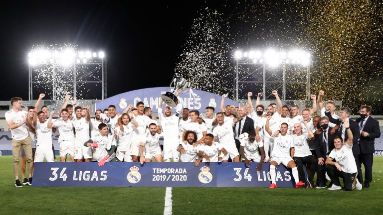 Ramos alza al cielo de Madrid el primer título a puerta cerrada
