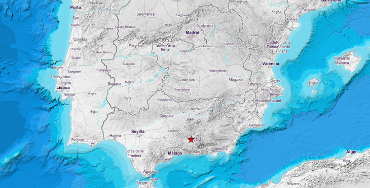 Un terremoto de 3,5 grados se deja sentir en Granada y su área metropolitana