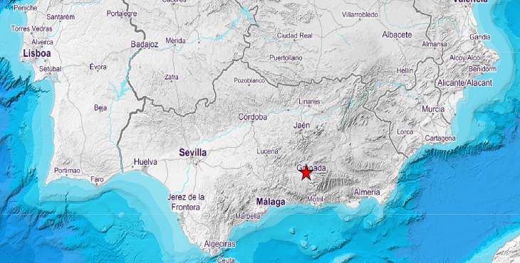 Sentido un terremoto de 4,2 grados con epicentro en Chimeneas (Granada)