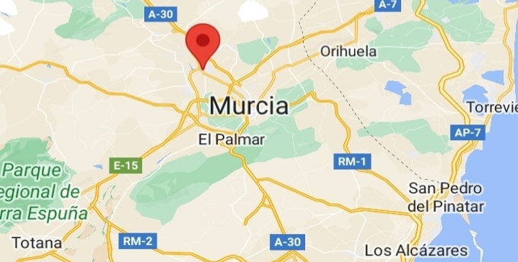 Registrado un terremoto de magnitud 3,1 en Molina de Segura (Murcia)