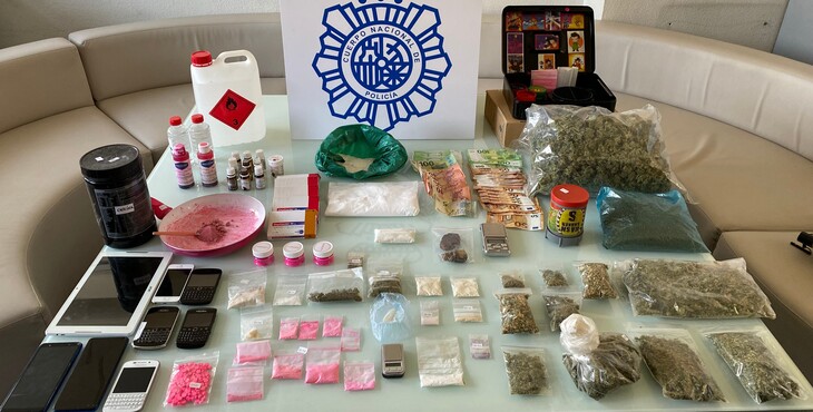 Desmantelado un laboratorio de cocaína rosa en Torrejón de Ardoz