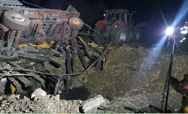 Imagen De Las Primeras Investigaciones Afirman Que Los Misiles Que Impactaron En Polonia Eran Ucranianos 2 Lugar Del Ataque Wolski O Wojnie Facebook