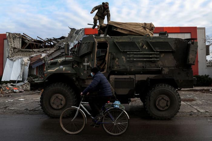 Camion Militar Ucraniano. Fuente Reuters