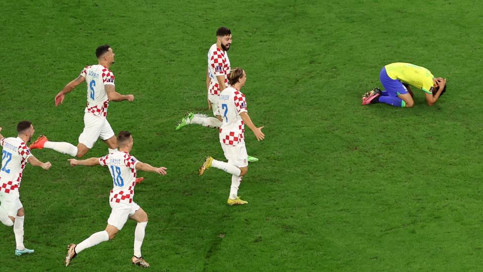 Croacia celebra el error de Brasil que asegura su pase a las semifinales del Mundial de Catar