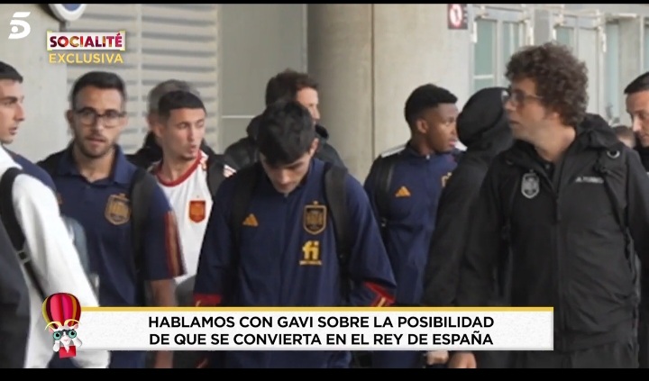 Imagen De La Reacción De Gavi Al Ser Preguntado Si Es El Novio De La Princesa Leonor 1 Gabinete Socialite
