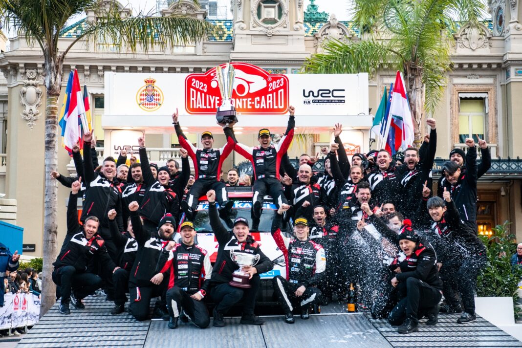 Rally Monte-Carlo 2023 Toyota podio Ogier