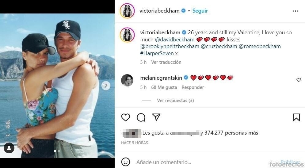 Imagen De Victoria Beckham En Su Faceta Más Romántica: Las Tiernas Imágenes Con Las Que Se Declara A David Por El Día De San Valentín 1 Fotoefectos.com Final 762057213