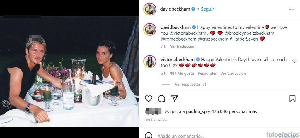 Imagen De Victoria Beckham En Su Faceta Más Romántica: Las Tiernas Imágenes Con Las Que Se Declara A David Por El Día De San Valentín 3 Fotoefectos.com Final 762066799