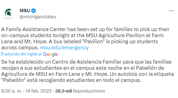 Imagen De Nuevo Tiroteo En Eeuu: 3 Muertos Y 5 Heridos En La Universidad De Míchigan 1 Universidad De Míchigan