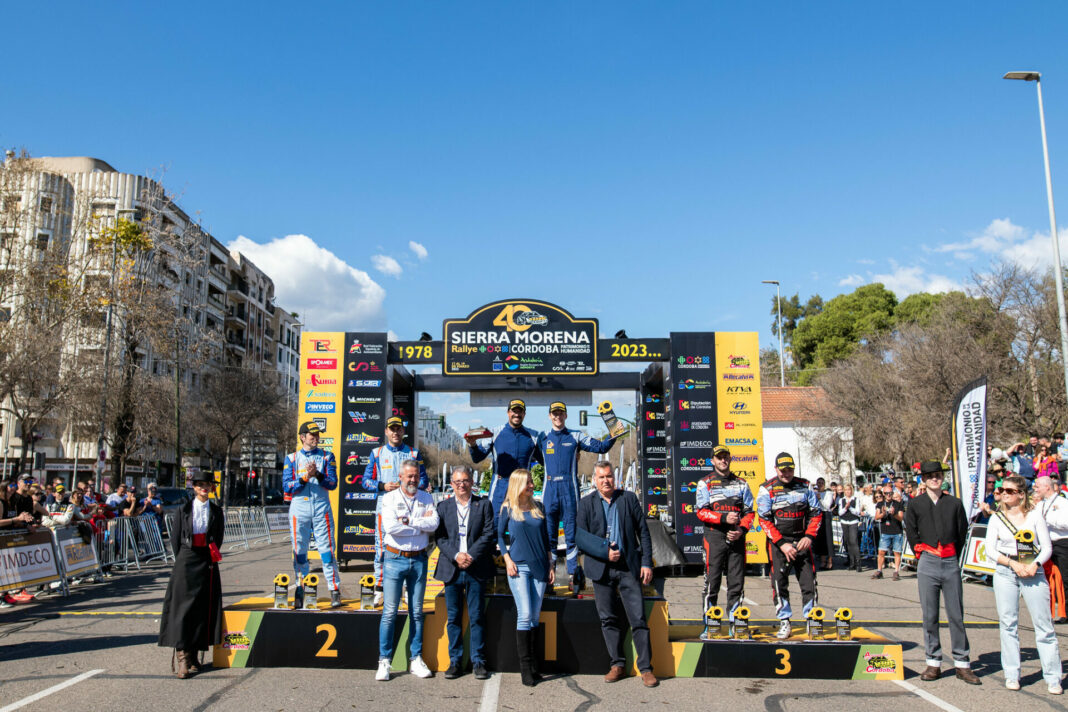 Rallye Sierra Morena 2023 podio RFEdA