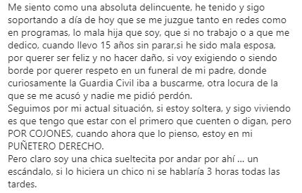 Imagen De Anabel Pantoja Estalla Contra La Presión Mediática En Su Momento Personal Más Complicado: &Quot;Quiero Vivir Sin Ser Juzgada&Quot; 3 Anabel2