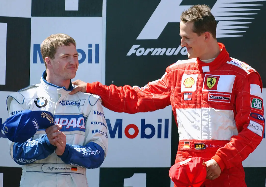 Michael Schumacher Ralf podio F1 Fórmula 1 Ferrari Williams Kerpen