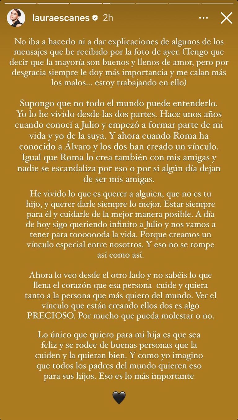 Imagen De Laura Escanes Responde A Las Críticas Sobre La Foto De Álvaro De Luna Y Su Hija 2 Criticas Laura Escanes 644E2Eff236Fd