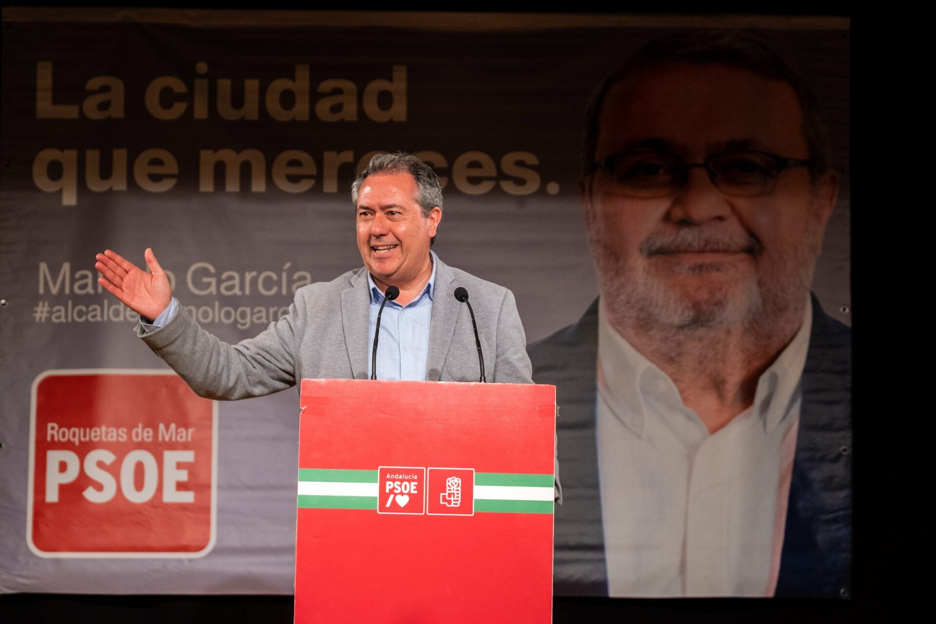 Juan Espadas PSOE Andalucía Roquetas Mar Almería Mojácar