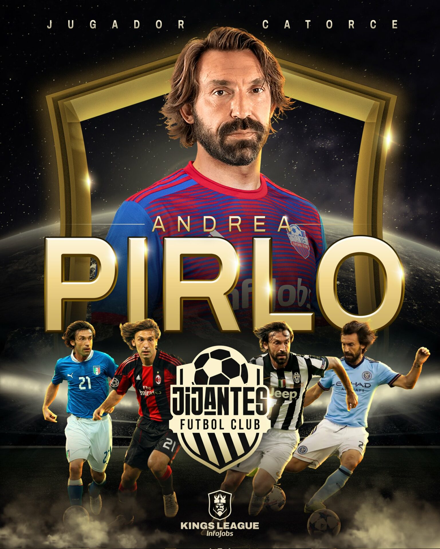 Andrea Pirlo Kings League Jijantes