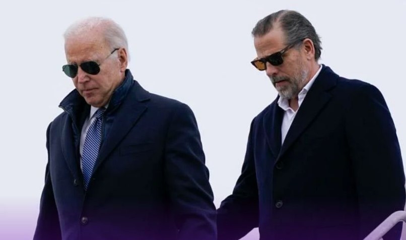 Hunter Junto A Su Padre, El Presidente Estadounidense Joe Biden