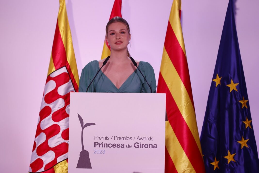 La princesa Leonor ha presidido los premios Princesa de Girona 2023 / Casa Real