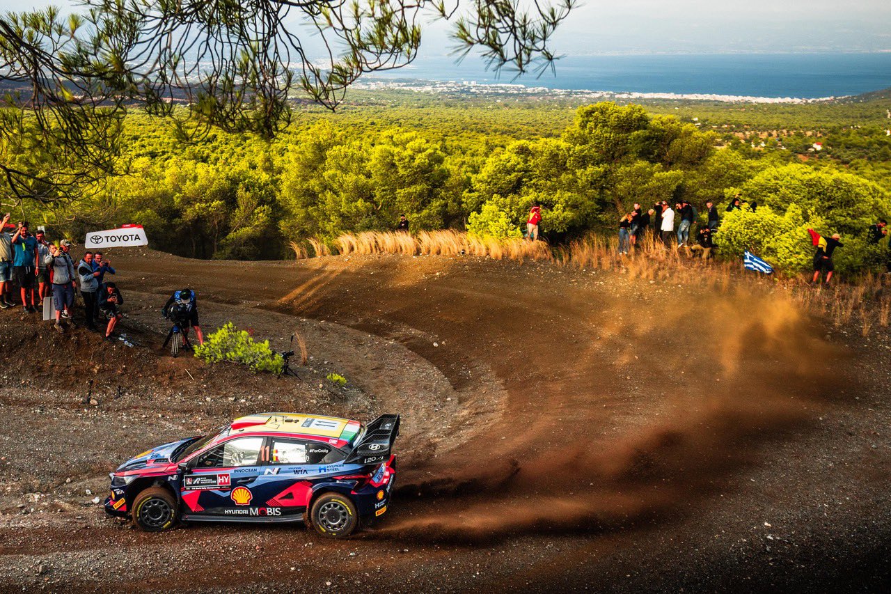 Imagen De Neuville Y Ogier Se Disputan La Victoria En La Mitad Del Rallye Acrópolis 2023 1 Rallye Acrópolis 2023 Neuville Hyundai Wrc