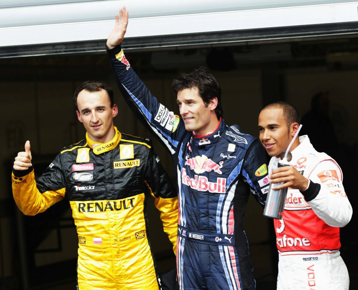 Kubica Webber Hamilton F1 Fórmula 1